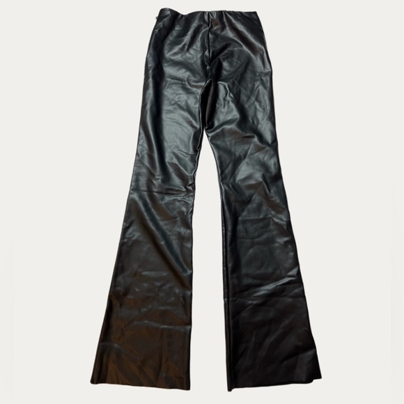 Forever 21 Black Faux Leather Pants - Picture 3 of 5